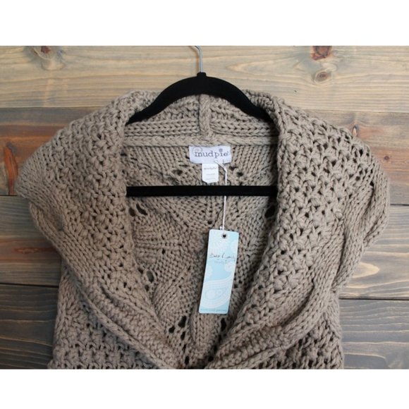 Mud Pie Cream Sweater with Merry in Chainstitch Embroidery